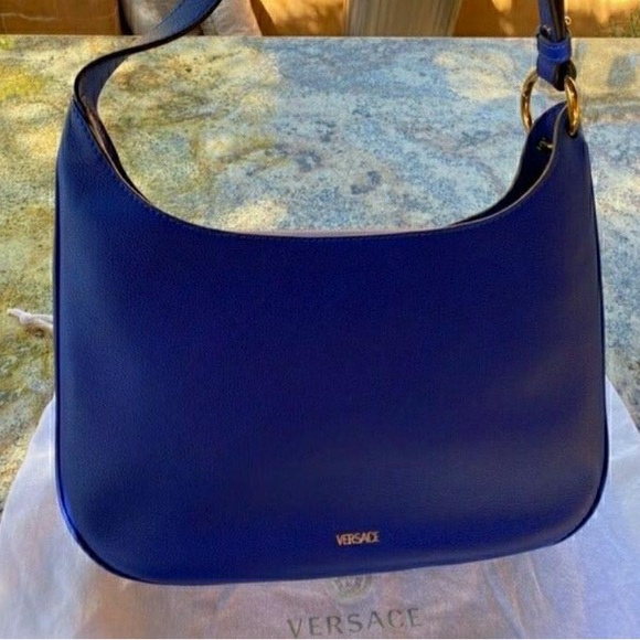 VERSACE La Medusa Medium Leather Hobo DESIGNER BAG-  Mint Condition - Picture 3 of 9